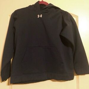 Youth Large Navy Under Armour Pullover Hoodie
